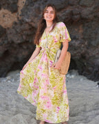 Moorea - Robe longue imprimé floral