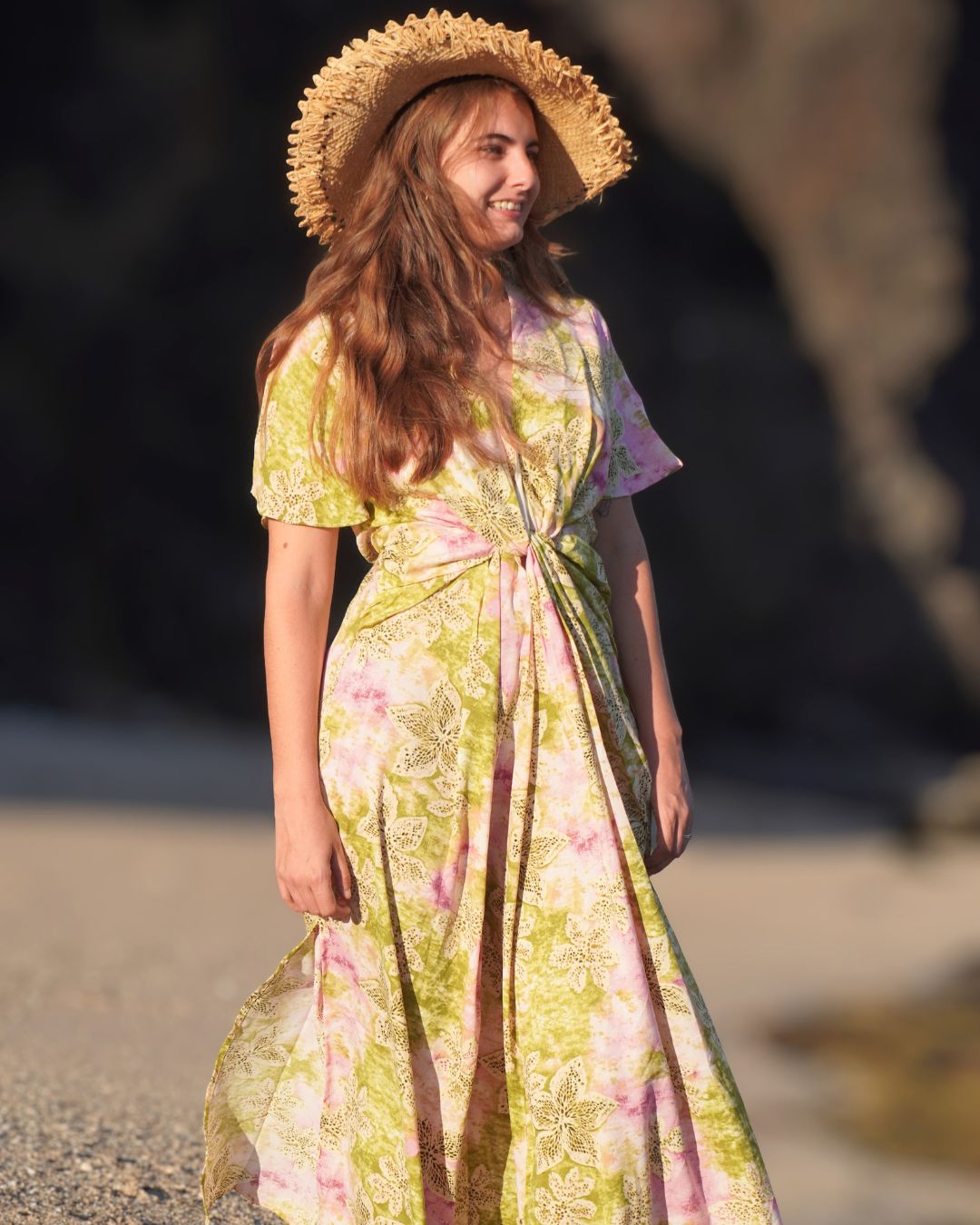 Moorea - Robe longue imprimé floral