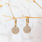 Solène - Boucles d'oreilles cercle strass
