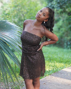 Alma - Robe bustier sequins