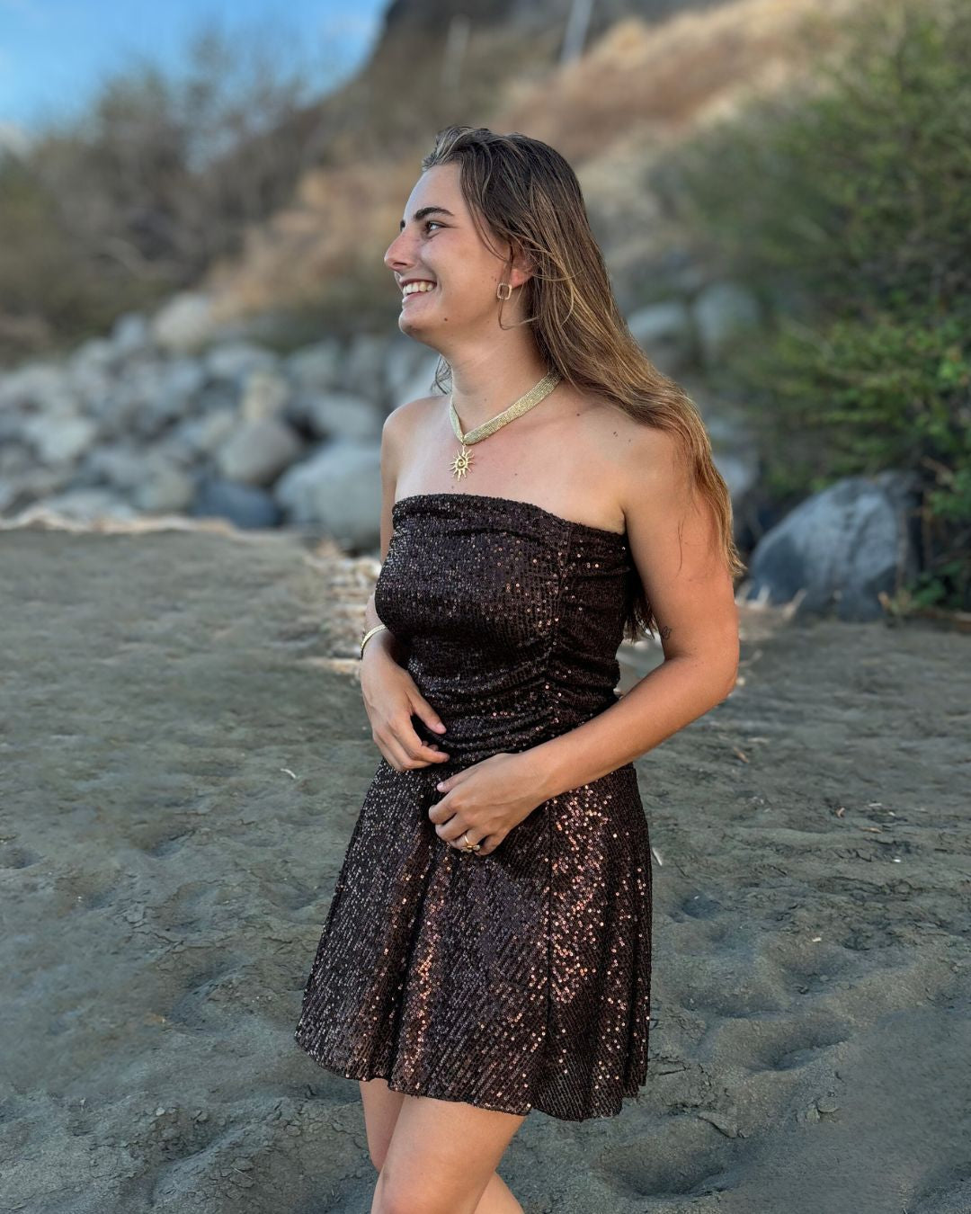 Alma - Robe bustier sequins