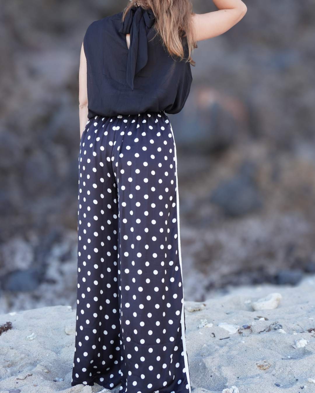 Chiara - Pantalon fluide à pois