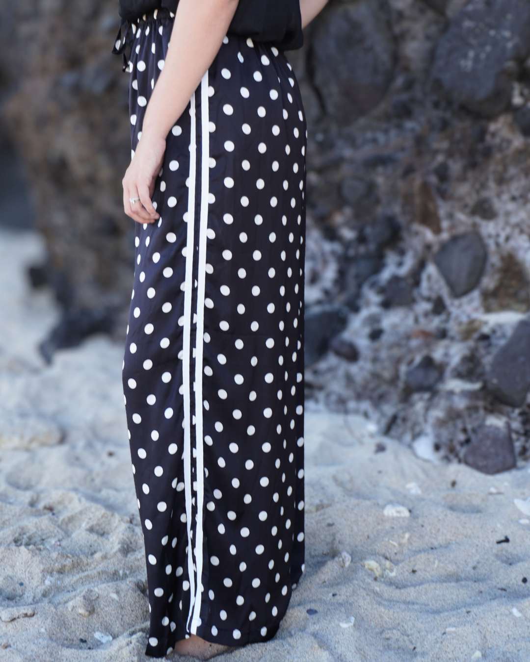 Chiara - Pantalon fluide à pois