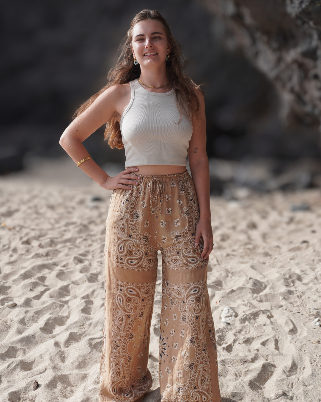 Dune - Pantalon bandana en lin