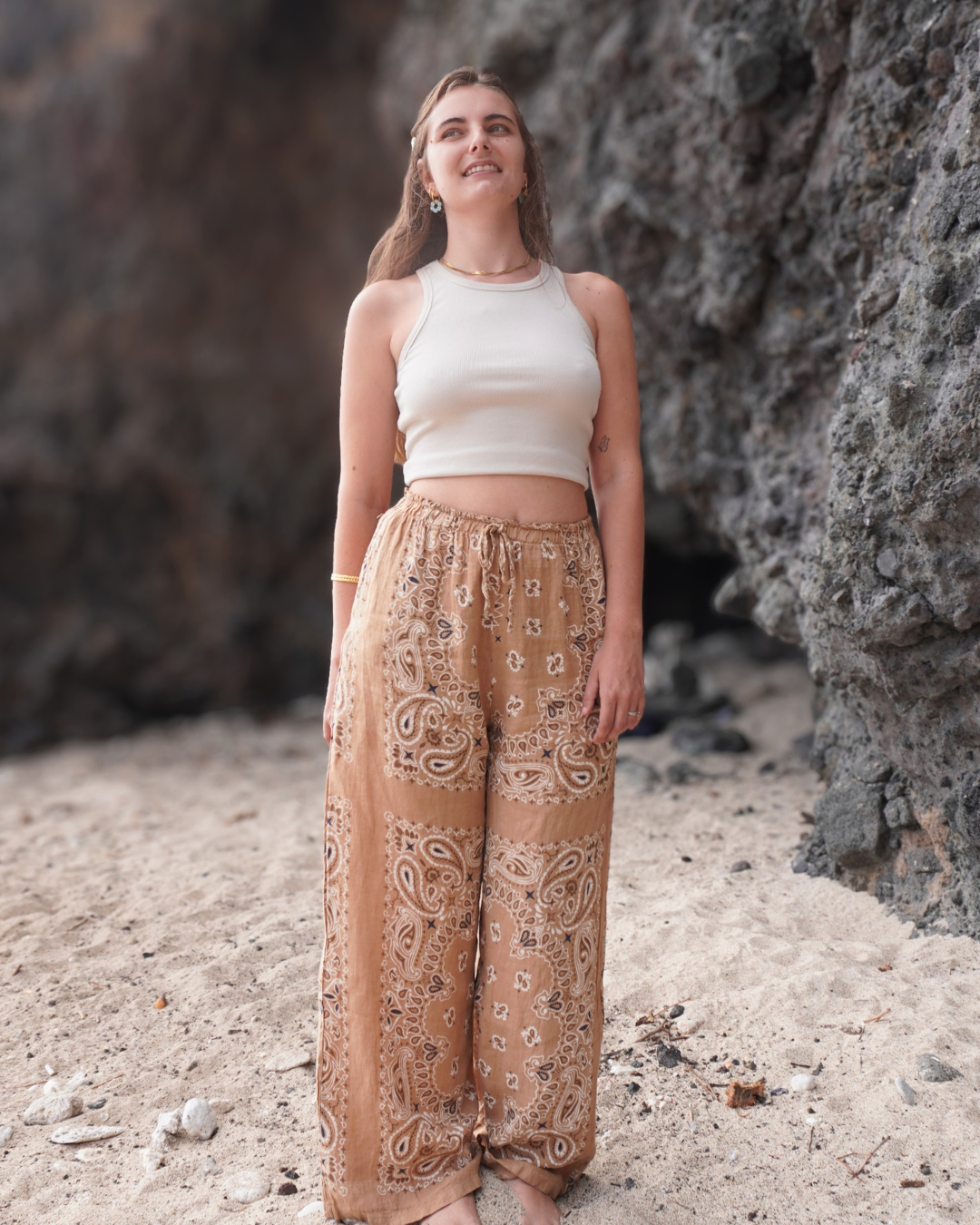 Dune - Pantalon bandana en lin