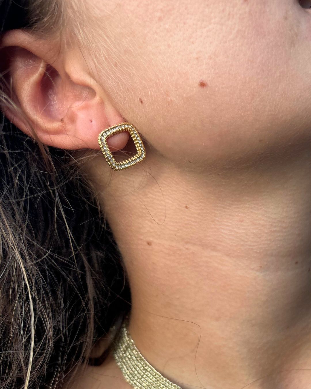 Kara - Boucles d'oreilles strass