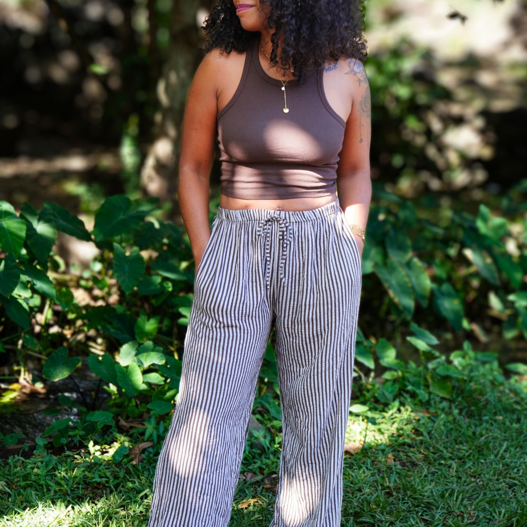 Soline Brun Foncé - Pantalon