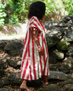 June - Robe chemise longue à rayures