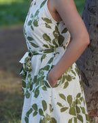 Anne - Robe imprimé feuillage
