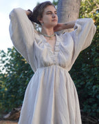 Manel - Robe gaze de coton manches chauve-souris