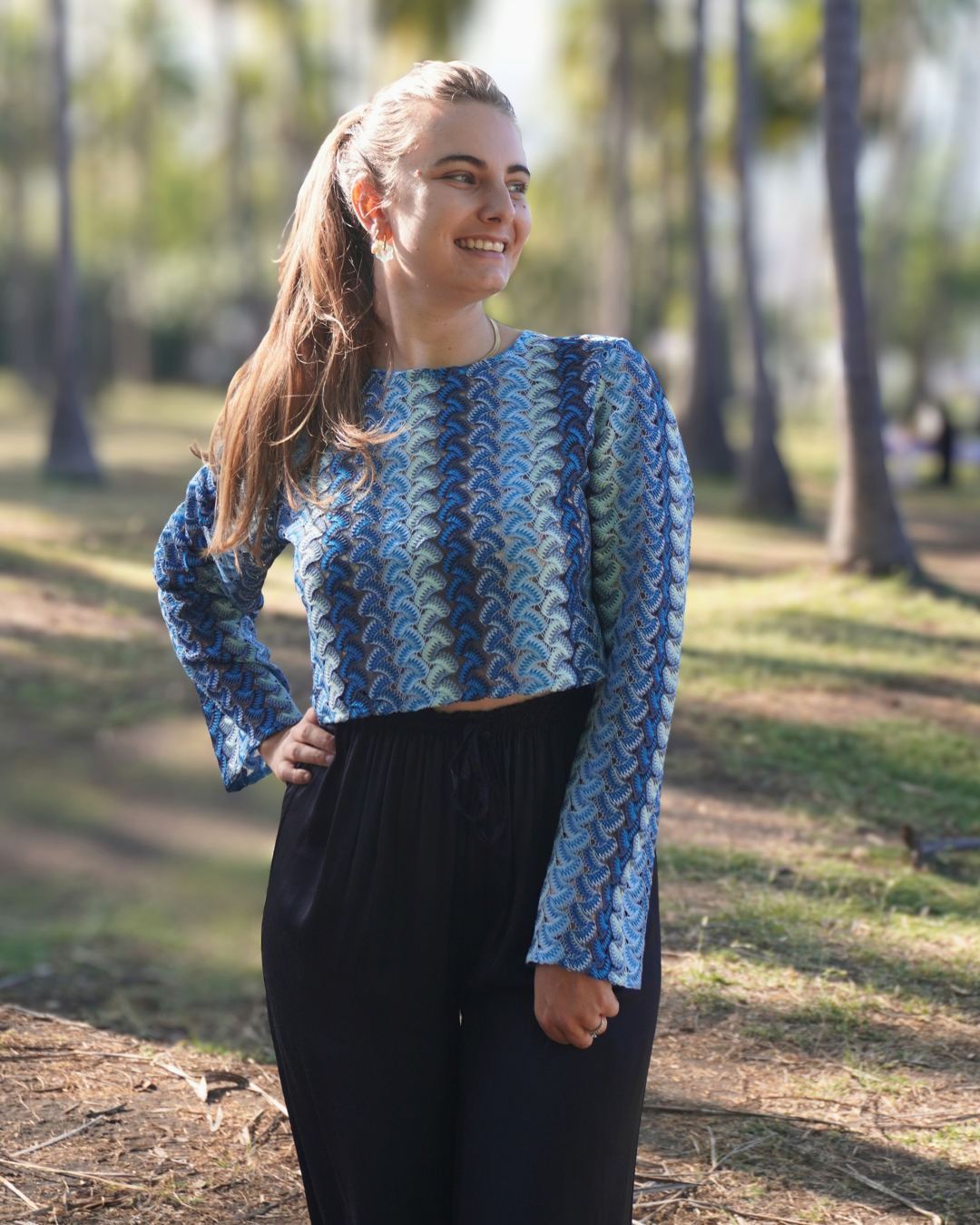 Tora - Top en crochet à manches longues