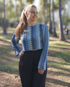 Tora - Top en crochet à manches longues