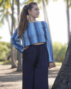 Tora - Top en crochet à manches longues