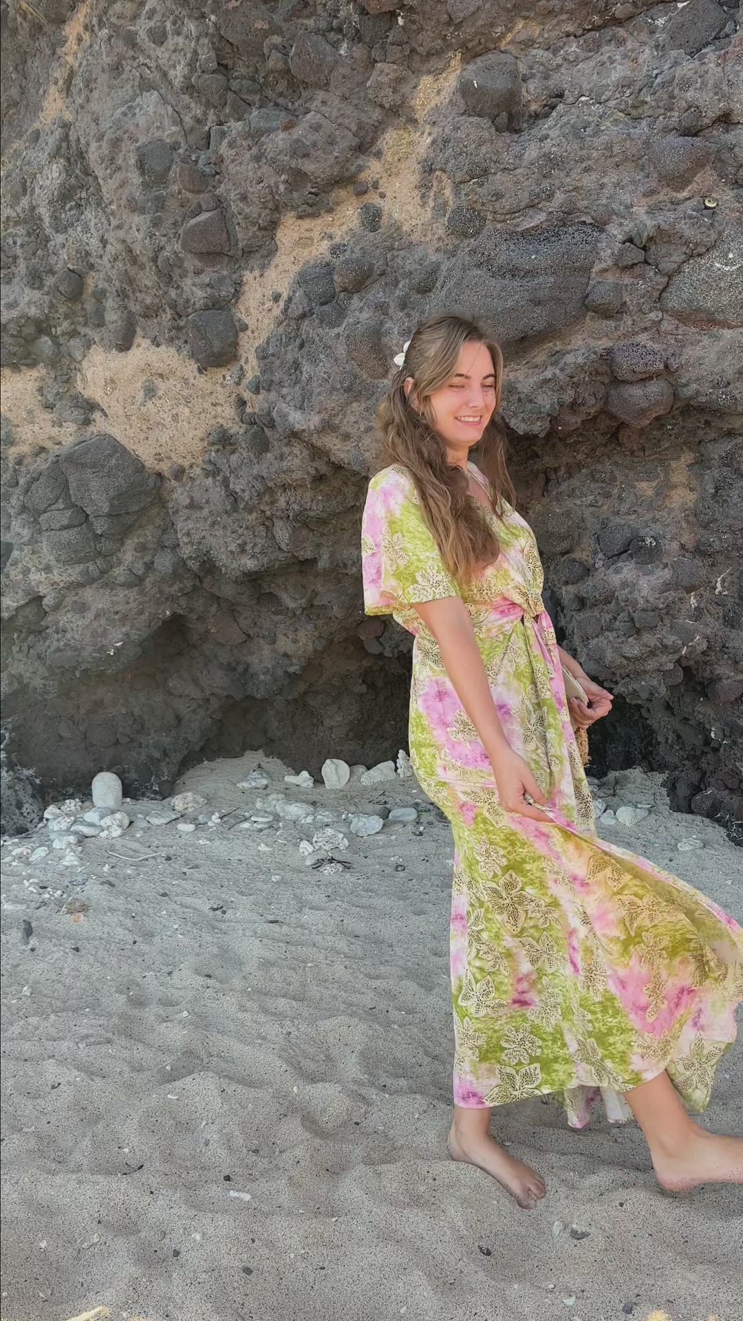 Moorea - Robe longue imprimé floral
