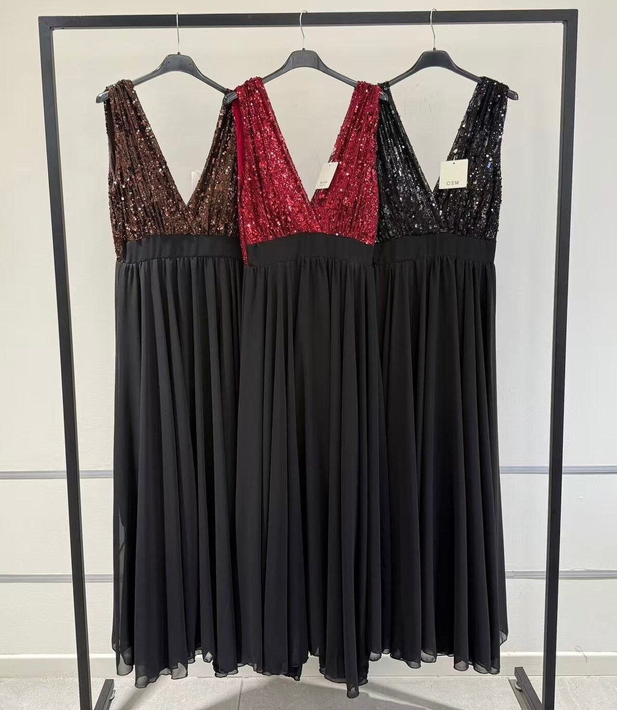 Calista - Robe longue bicolore