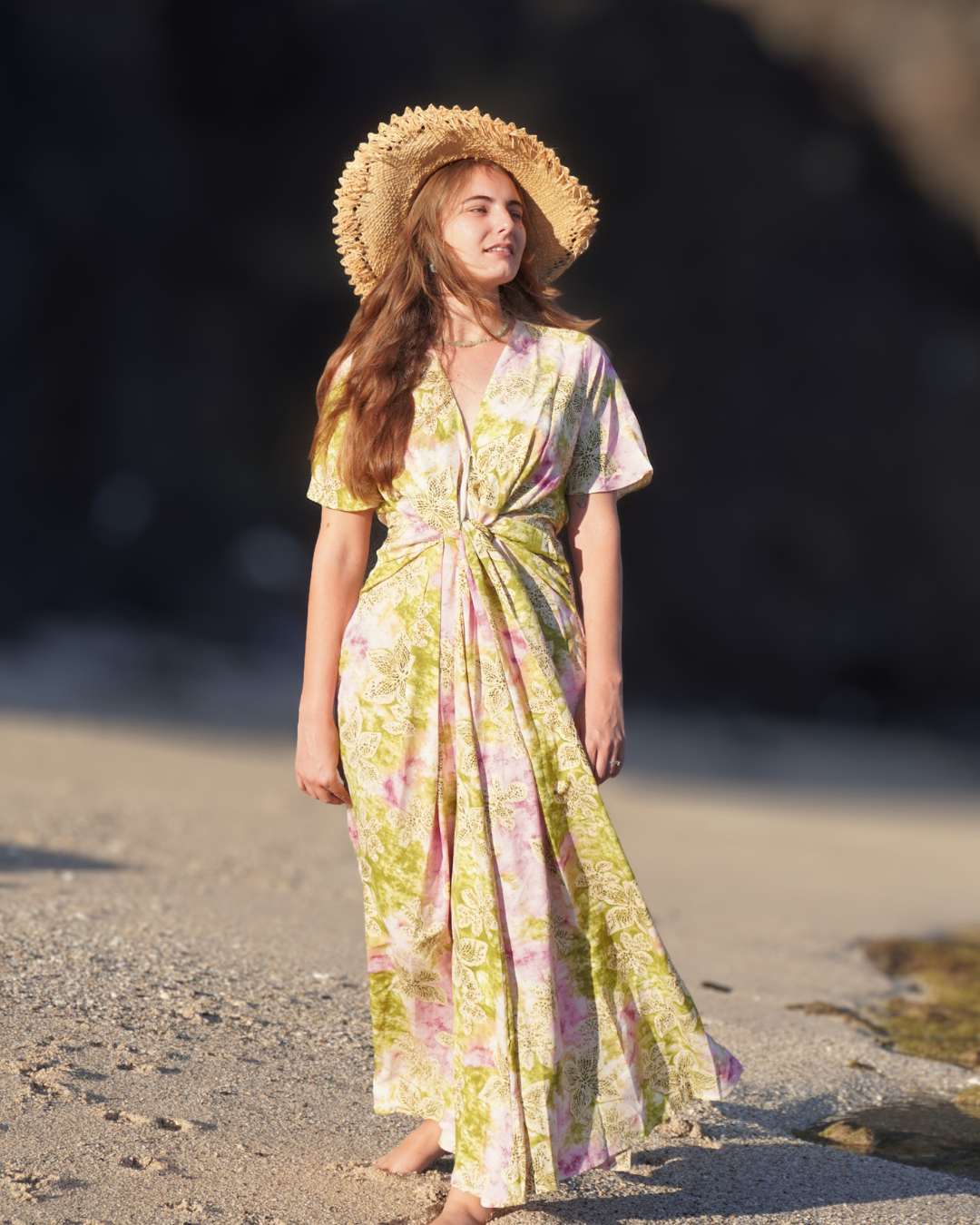 Moorea - Robe longue imprimé floral
