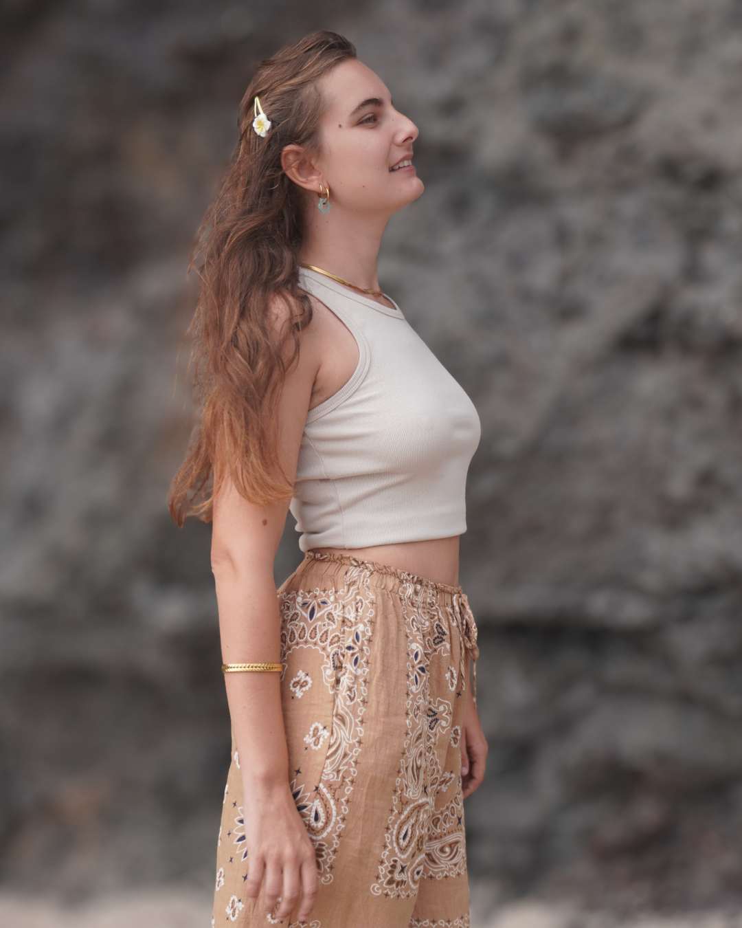 Mahé Caramel - Top en coton